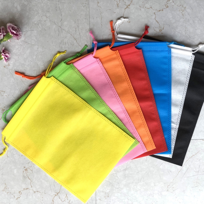 Non-woven storage bag customized drawstring bag custom non-woven packaging bag drawstring rope bag custom dust bag