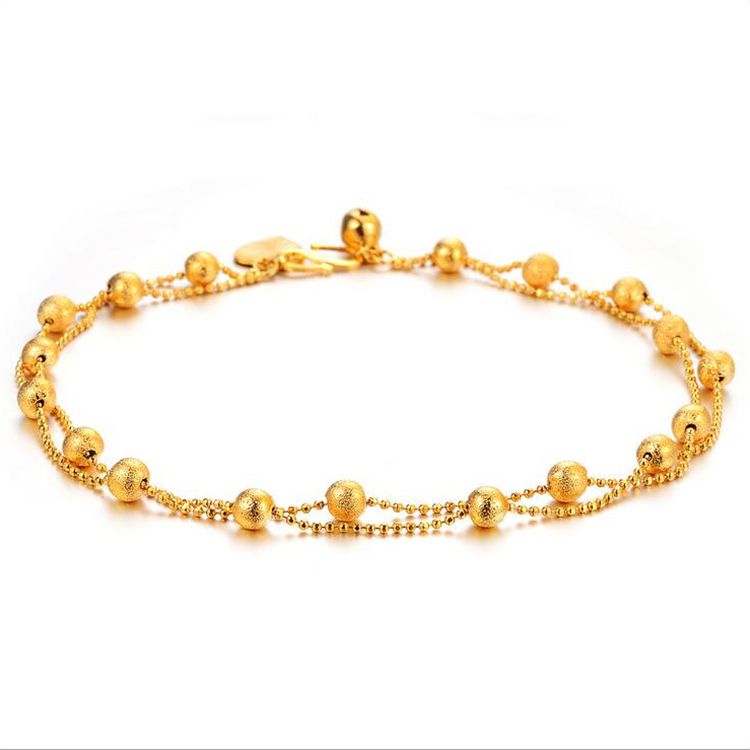 Vietnamese Sand Gold Anklet, Korean Style, European Coin Gold-Plated, Gold-Colored Anklet for Women, Gift for Girlfriend, Best Friend, Chinese Valentine's Day Gift Vietnamese Sand Gold Anklet, Korean Style, European Coin Gold-Plated, Gold-Colored Anklet for Women, Gift for Girlfriend, Best Friend, Chinese Valentine's Day Gift