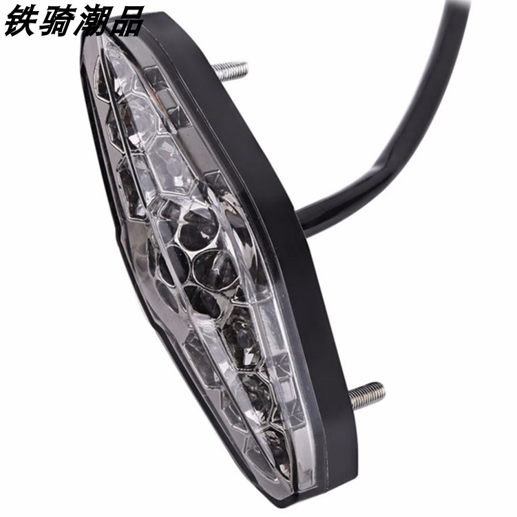 Đèn hậu LED xe máy sửa đổi phanh chạy đèn phổ quát chỉ báo cảnh báo biển số 12 đèn flash không nhấp nháy - Đèn xe máy đèn cốp xe máy
