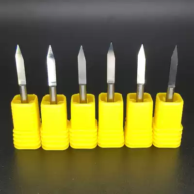 3 175 tungsten steel flat-bottomed sharp knife straight knife Advertising computer engraving knife head acrylic two-color board woodworking wood carving knife