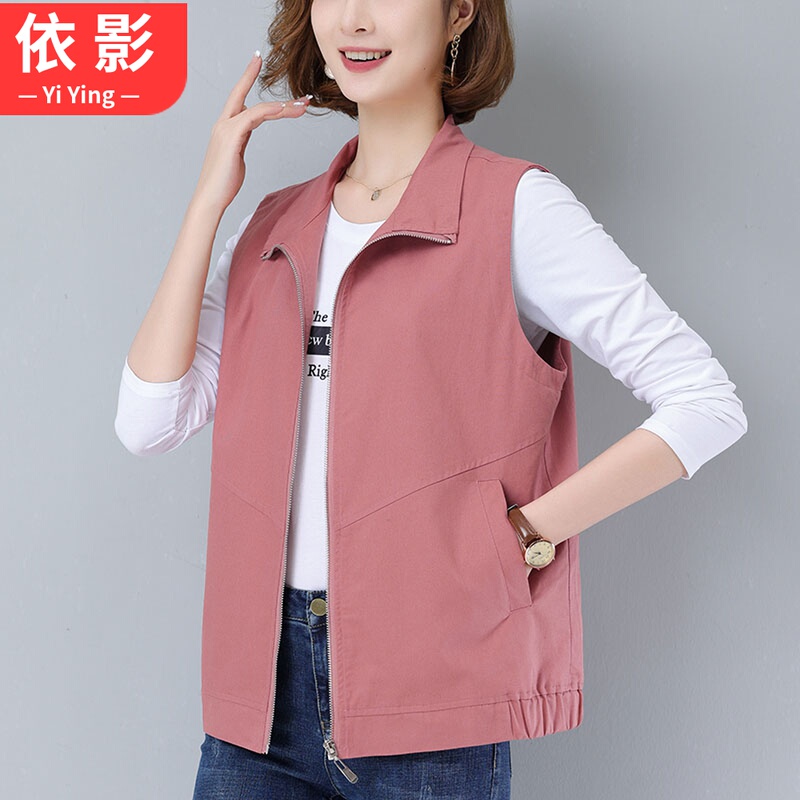Thin Vest for Women 2026 Spring and Autumn New Style Middle-Aged Mom Fashion Casual Sleeveless Jacket Vest Coat