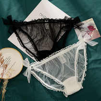  Sex panties ultra-thin perspective mesh bow womens underwear adult hot passion full transparent sexy suit