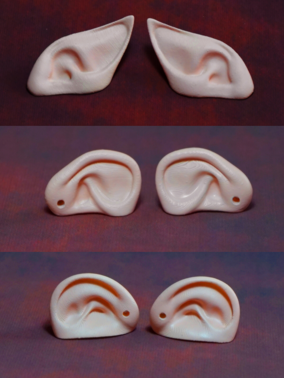 Jubilee] Small cloth ears Blythe ears in cloth resin ears meat round hands for small ears