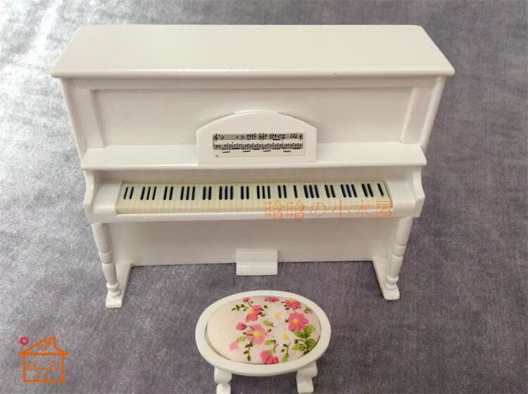 1:12 nhà búp bê diy cabin mini mô hình tĩnh cảnh phụ kiện đàn piano thẳng đứng mô hình nhạc cụ trang trí đồ chơi cho bé sơ sinh