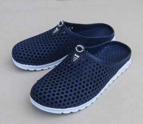 Không stinky lỗ giày dép mùa hè nam thoáng khí non-slip baotou hollow chịu mài mòn bãi biển nhựa không thấm nước dép 