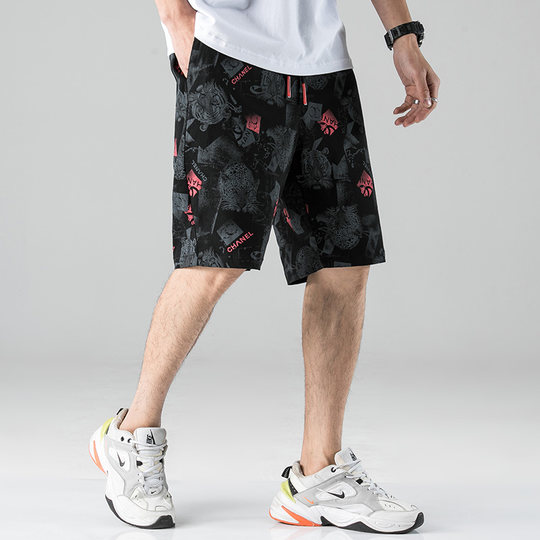 大码男装潮牌短裤250斤5分五分运动休闲加肥加大胖子肥佬夏季裤子