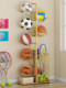 Basketball storage rack household ball rack volleyball badminton racket children basketball basket fitness equipment placement and tidy rack