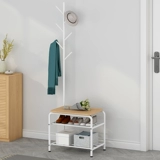 Вешалка для одежды напольная, встроенная вешалка для одежды для спальни, дома, однополюсная, простая вешалка для сумок, табурет для пеленания обуви