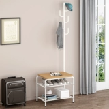 Вешалка для одежды напольная, встроенная вешалка для одежды для спальни, дома, однополюсная, простая вешалка для сумок, табурет для пеленания обуви