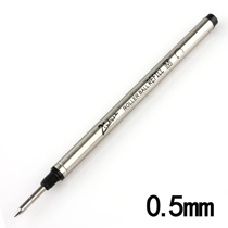 Refill signature pen 0 5mm 0 7mm pure black treasure bead refill threaded metal water pen replacement