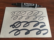 Big double head oily marker pen thickness double head big carton marker pen