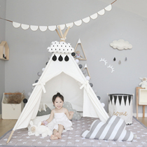 Childrens tent Game house Indoor small tent Princess Castle Baby dollhouse Cotton canvas New Year gift