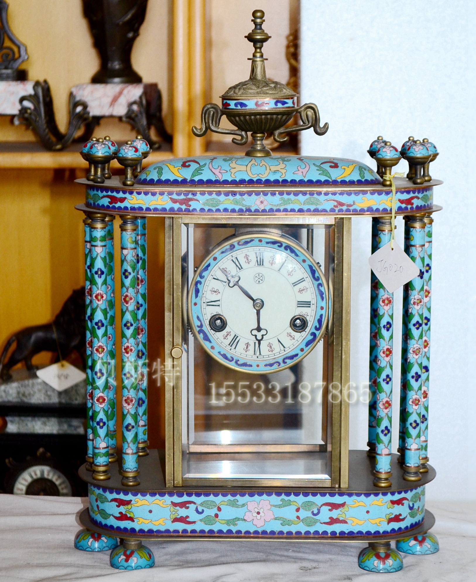 Watch Watch Tailan Mechanical Seat Bell Three-Five Pure Brass Core Eurostyle Classical Bell Imitation Palace Antique-like room