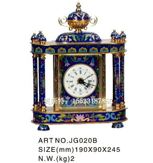 Watch cloisonne mechanical small clock classical European imitation antique players play home decorations