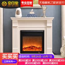 Hao impression 1 2 m American solid wood simple fireplace decorative cabinet Fireplace Heater home fireplace TV cabinet