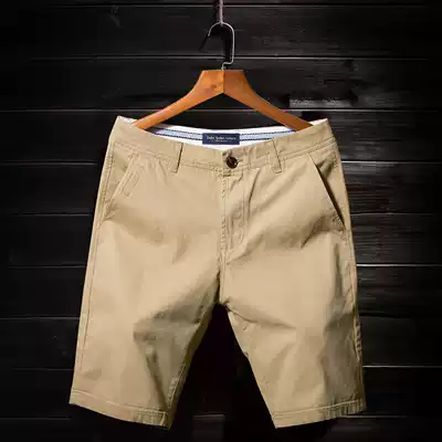 Summer men's casual shorts men's thin loose Korean version of the trend breeches seven-point five-point pants pure cotton all-match five-point pants