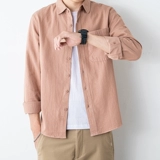 Зеленая летняя рубашка, хлопковый трендовый осенний кардиган для отдыха