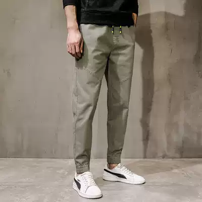Duke Car 2020 Spring Foot Fits Feet Casual Pants Men's Streamless Slim Men's Pants Korean Trend Joker Long Pants