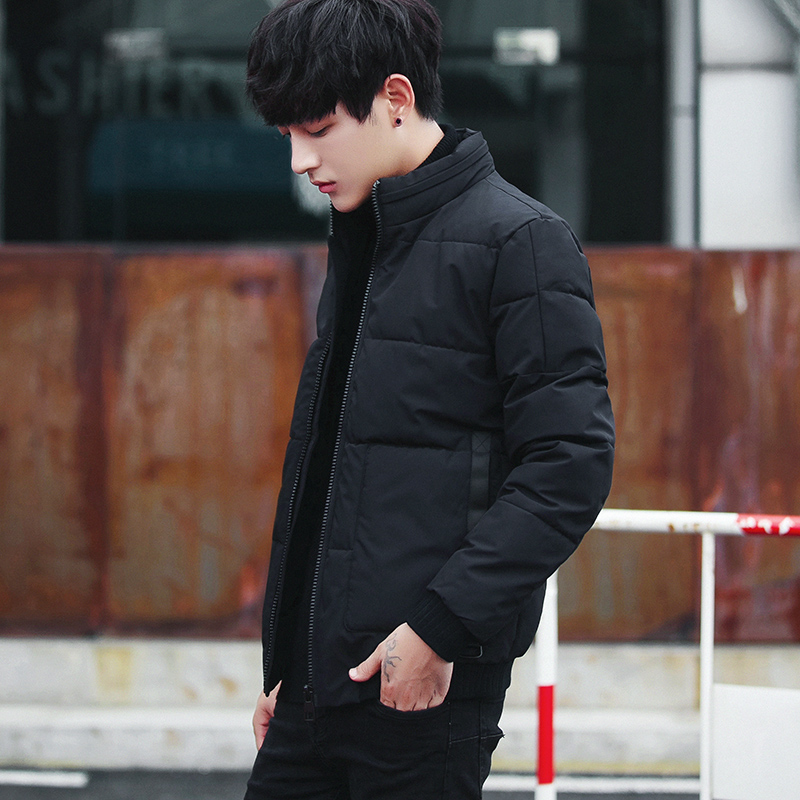 Autumn and winter cotton coat men's short jacket winter cotton jacket men's cotton suit Korean version of the trend handsome thickened top