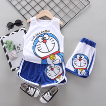Boy Short Short Short Short Short Short Kids Girls Dry Children Summer Clothes Baby Cartoon Cute Two Kids Clothes