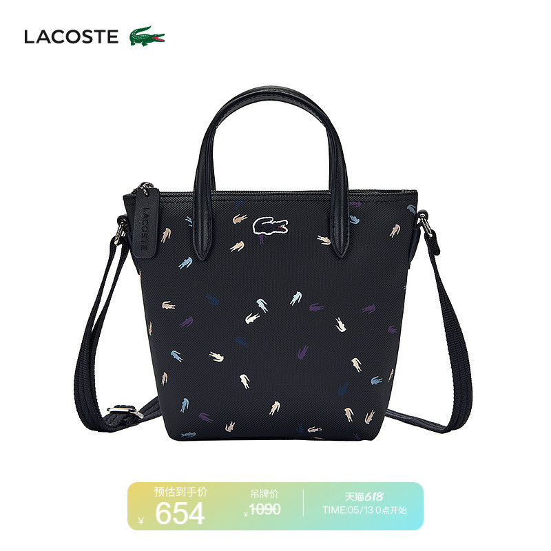 Lacoste French Crocodile Women's Bag with Small Crocodile Print, Mini Fashionable Commuter Zipper Tote Bag | Nf5140Hn Lacoste French Crocodile Women's Bag with Small Crocodile Print, Mini Fashionable Commuter Zipper Tote Bag | Nf5140Hn