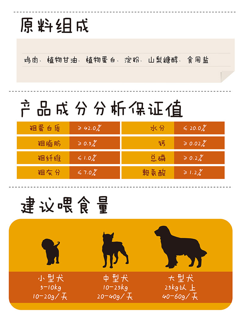 E Pet Mall Chó nghịch ngợm Đồ ăn vặt Chó nghịch ngợm Gà Gà Thức ăn cho chó Pet Molar Dinh dưỡng Gà ức 400g - Đồ ăn vặt cho chó hạt ganador
