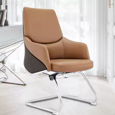 High-end leather conference chair fashion creative company manager Office business seat comfortable lifting big class chair