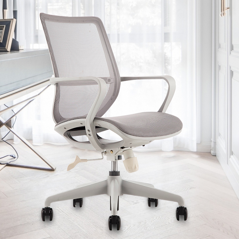 Office chair minimalist modern style Leisure chair Home full-mesh Breathable Backrest Care for lumbar spine Vertebral Boss Swivel Chair