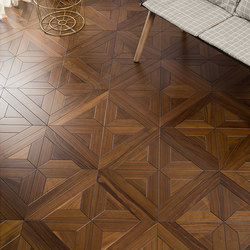 Multi-Layer Solid Wood Composite Flooring Black Walnut Parquet Natural Color Indoor Home Use Environmentally Friendly Heat-Resistant Flooring Direct from Manufacturer
