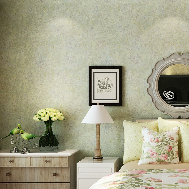 Miguan Retro Hoa Kỳ Đồng bằng Hoa Kỳ Hình nền đồng bằng Có hoa tối Phòng ngủ Phòng khách Nghiên cứu TV Tường Hình nền không dệt - TV