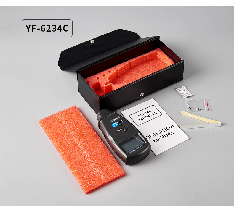 Pyan Laser Tachometer Non-contact Tachometer Motor Tachometer Stroboscope Handheld Measuring Instrument