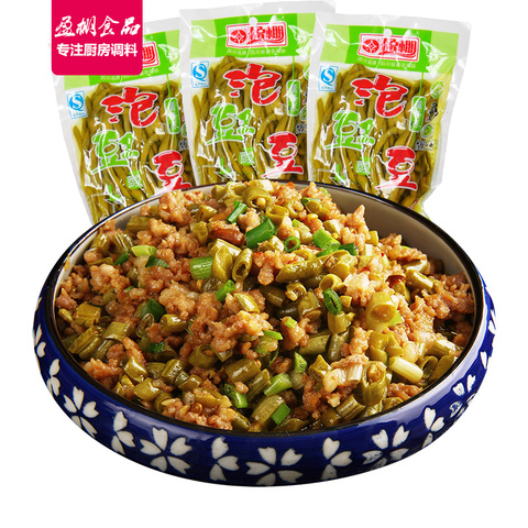 袋四川老坛泡菜盈棚泡豇豆350g*3袋优惠券