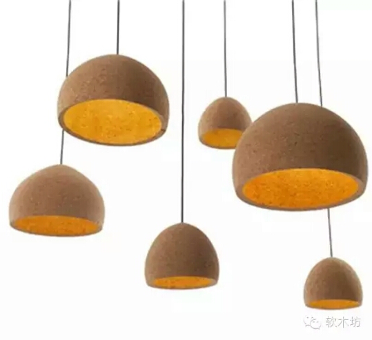 Cork chandelier simple and creative environmental protection American retro cork lampshade bar restaurant coffee milk tea shop chandelier