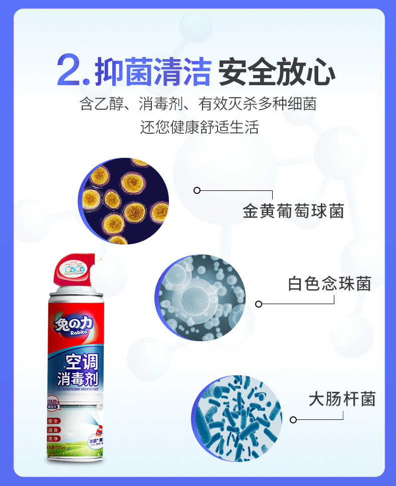 兔の力 洗空调清洗剂 去污神器 500ml 图8