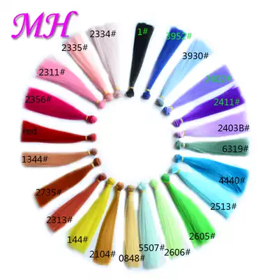 Barbie high temperature silk hair row baby with ob night Lolita SD Barbie clay doll wig DIY thickening