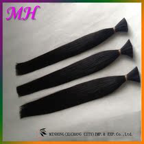Human hair hair curtain human hair handle natural black soft not knotted and not falling off