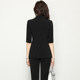 2024 Spring and Summer Half-sleeved Suit Suit Women's Light Luxury Jacket Black Small Suit Formal Sales Department ເສື້ອຜ້າເຮັດວຽກ