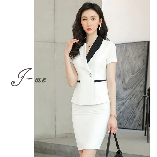 Элитный комплект, белый модный классический костюм, пиджак классического кроя, комбинезон, короткий рукав