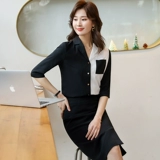 Осенняя рубашка, модный комплект, форма для работы, в корейском стиле, изысканный стиль