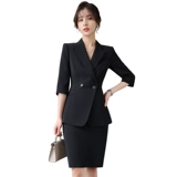 Летний пиджак классического кроя, осенний комплект, униформа медсестры для работы, яркий броский стиль