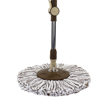 Miaojia rotating mop Rod single double barrel tray fiber head set accessories replacement hand press Mop Mop Head