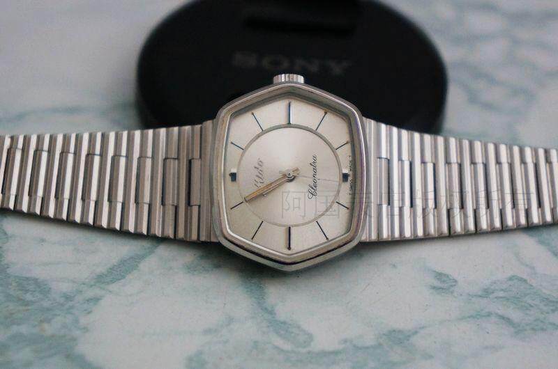 New product inventory 1970s Swiss Midu platinum hand-wound mechanical women's watch Clear inventory