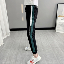 Spring and summer outdoor stretch quick-drying pants womens sports thin breathable fitness running elastic waist closure casual mountaineering pants