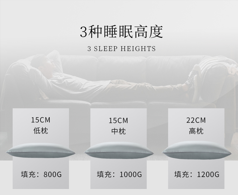 Gối bông nguyên chất gối đơn khách sạn năm sao màu rắn cổ gối đôi gối hộ gia đình - Gối gối tựa đầu ô tô cao su non