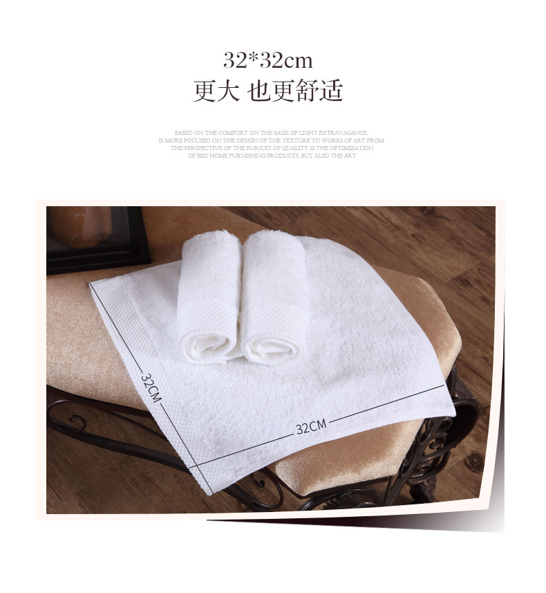 khách sạn năm sao mạnh mẽ, hình vuông nhỏ bông trắng thấm trẻ em bông khăn baby khăn nhỏ - Khăn tắm / áo choàng tắm khăn lau mặt