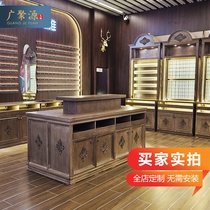 Nakashima display table jewelry solid wood display cabinet glass cabinet product display cabinet display cabinet sample jewelry jewelry shelf