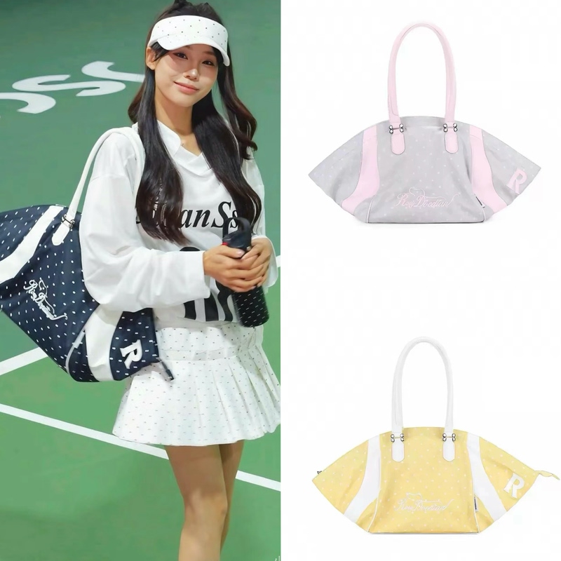 In Stock Rosydoedian Zhao Lusi Same Style Tote Bag Polka Dot Large Capacity Travel Versatile Shoulder Handbag