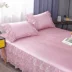 Mùa hè lụa băng mat ren giường bedspread váy ba mảnh vỏ bảo vệ 1.8m 1,5 m 2,0 chống trượt - Váy Petti váy giường khách sạn Váy Petti