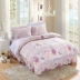 Bông giường bedspread váy một gia đình bốn bộ mô hình trải giường dày bông giường bông chăn 4 ba giường 1.8m - Bộ đồ giường bốn mảnh bộ chăn ga gối đệm cưới đẹp Bộ đồ giường bốn mảnh