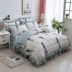 Dày bìa bông giường bedspread giường váy để bảo vệ một gia đình lanh váy Bốn 1.8m mét với bộ đồ giường nhà thiết kế mùa hè - Váy Petti Váy Petti